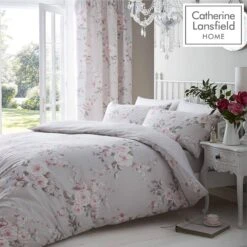 Catherine Lansfield Canterbury Bedding Set - Grey