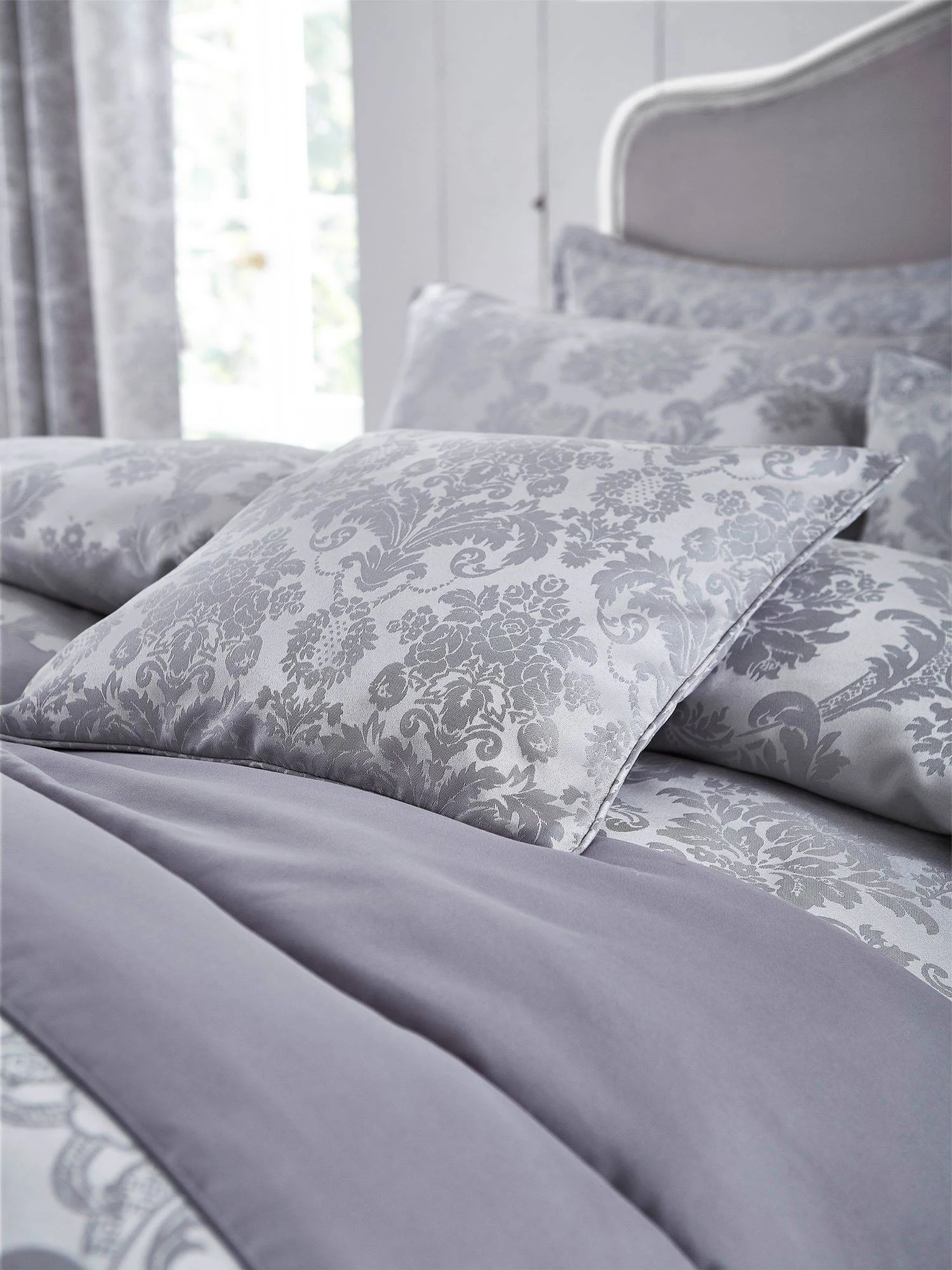 Damask Jacquard Filled Cushion 1 Damask Jacquard Filled Cushion