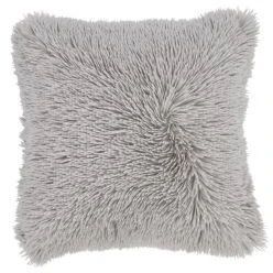 Cuddly Filled Cushion Silver