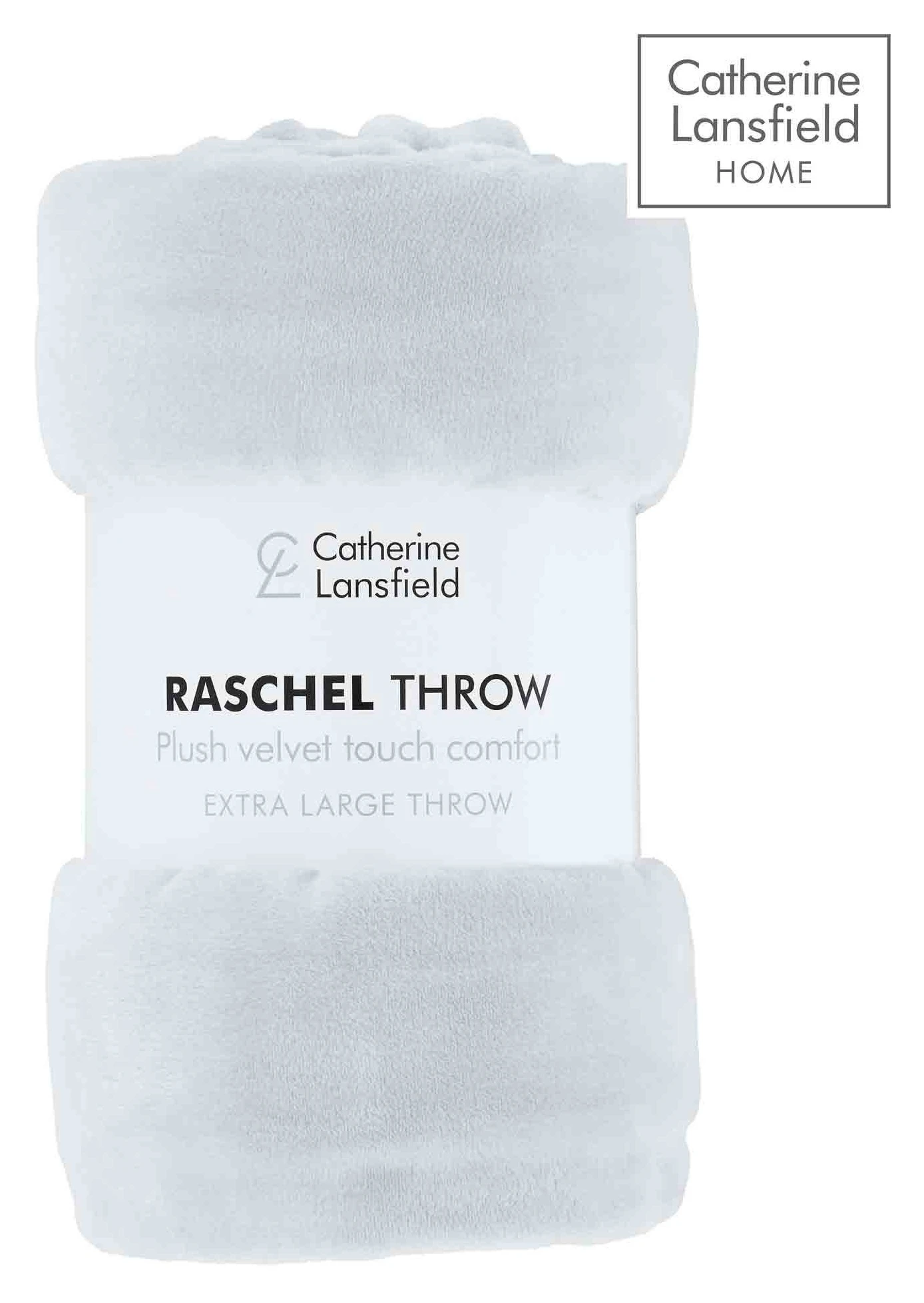 Catherine Lansfield Raschel Velvet Touch Throw Silver 2 Catherine Lansfield Raschel Velvet Touch Throw Silver - Image 2