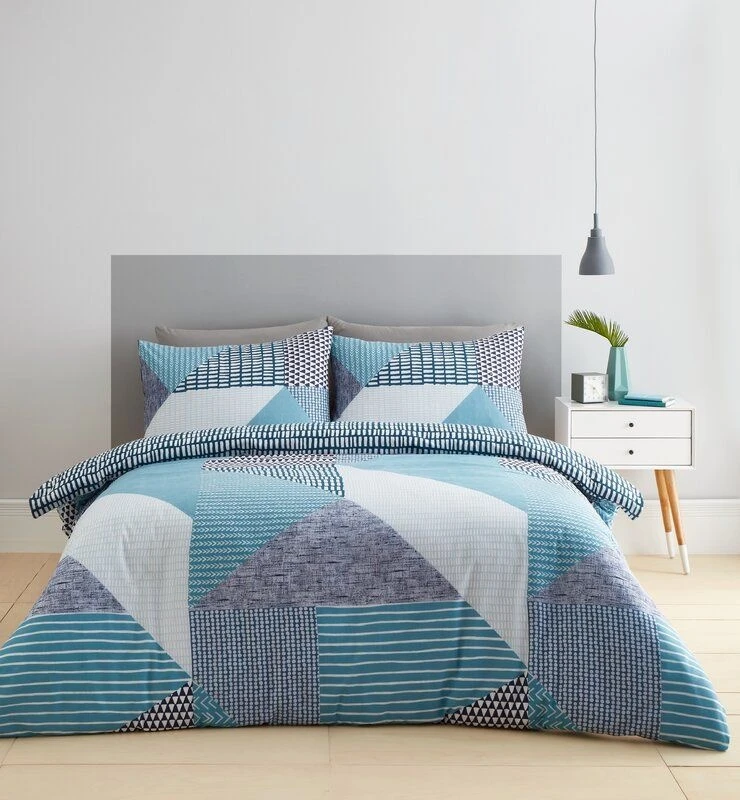Catherine Lansfield Larsson Geo Teal Duvet Set 1 Catherine Lansfield Larsson Geo Teal Duvet Set