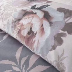Catherine Lansfield Dramatic Floral Grey Duvet Set -Bedding Series 38141 13338