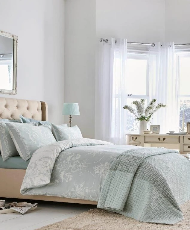 Laura Ashley Josette Duck Egg Duvet Set 1 Laura Ashley Josette Duck Egg Duvet Set