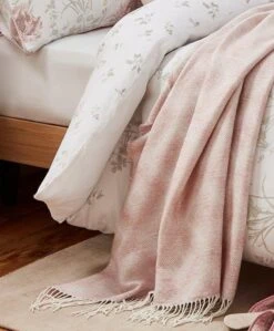 Laura Ashley Payton Dark Blush Throw -Bedding Series 44316 6120