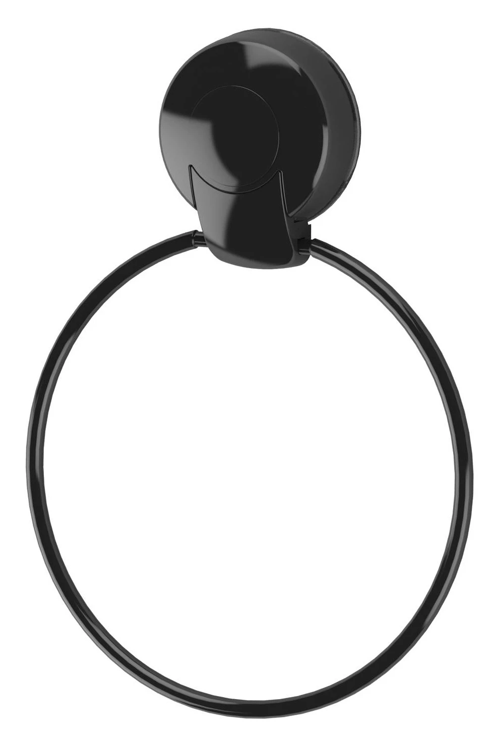 Showerdrape Suctionloc Towel Ring Black 1 Showerdrape Suctionloc Towel Ring Black