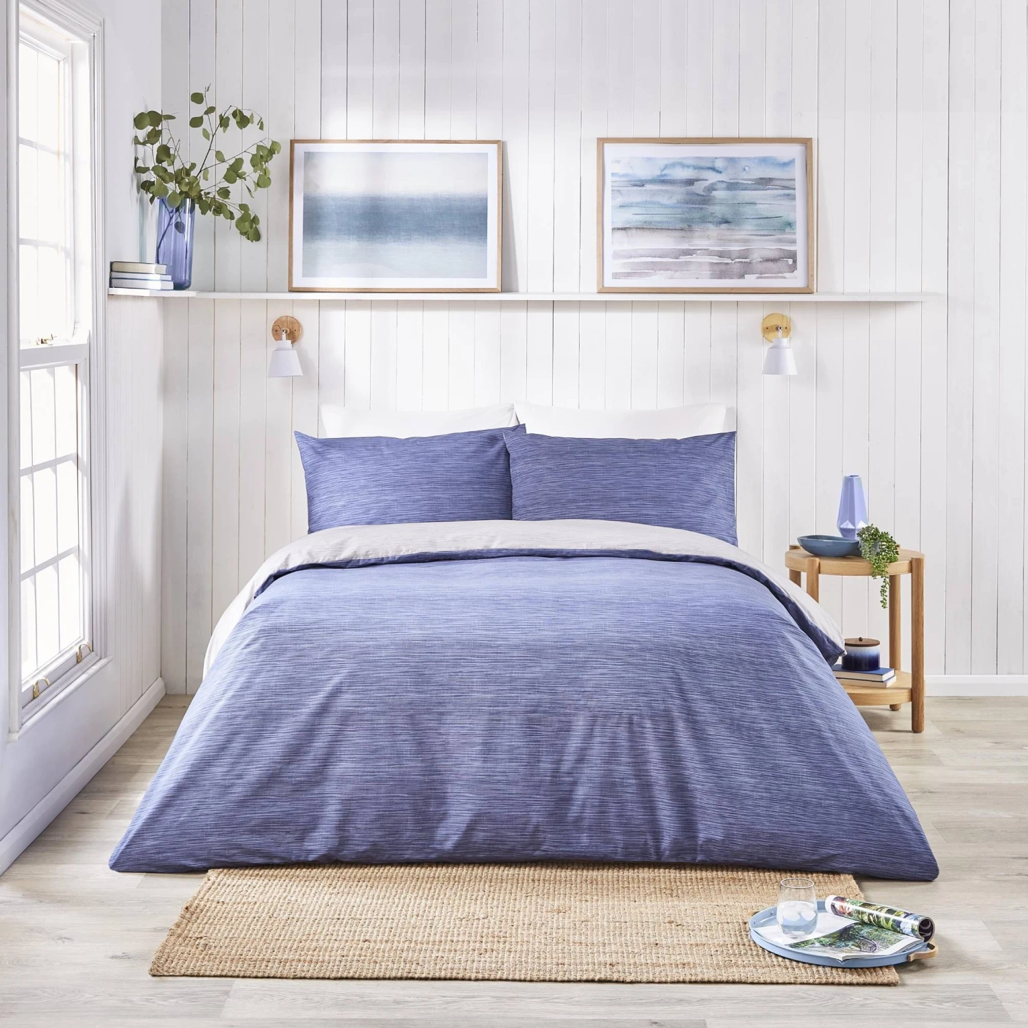 Fusion Bethan Navy/Grey Duvet Set 1 Fusion Bethan Navy/Grey Duvet Set