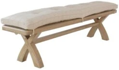 Other Hexham 2.0m Bench Cushion - Natural Check