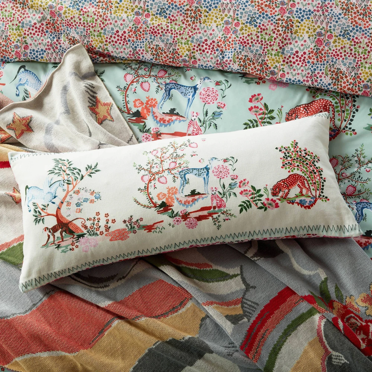 Cath Kidston Painted Kingdom Cushion 2 Cath Kidston Painted Kingdom Cushion - Image 2