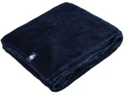 Heat Holder Fleece Blanket/Throw - Navy