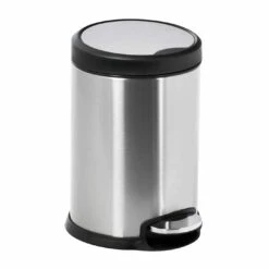 Showerdrape Aero Stainless Steel Satin 3Ltr Pedal Bin
