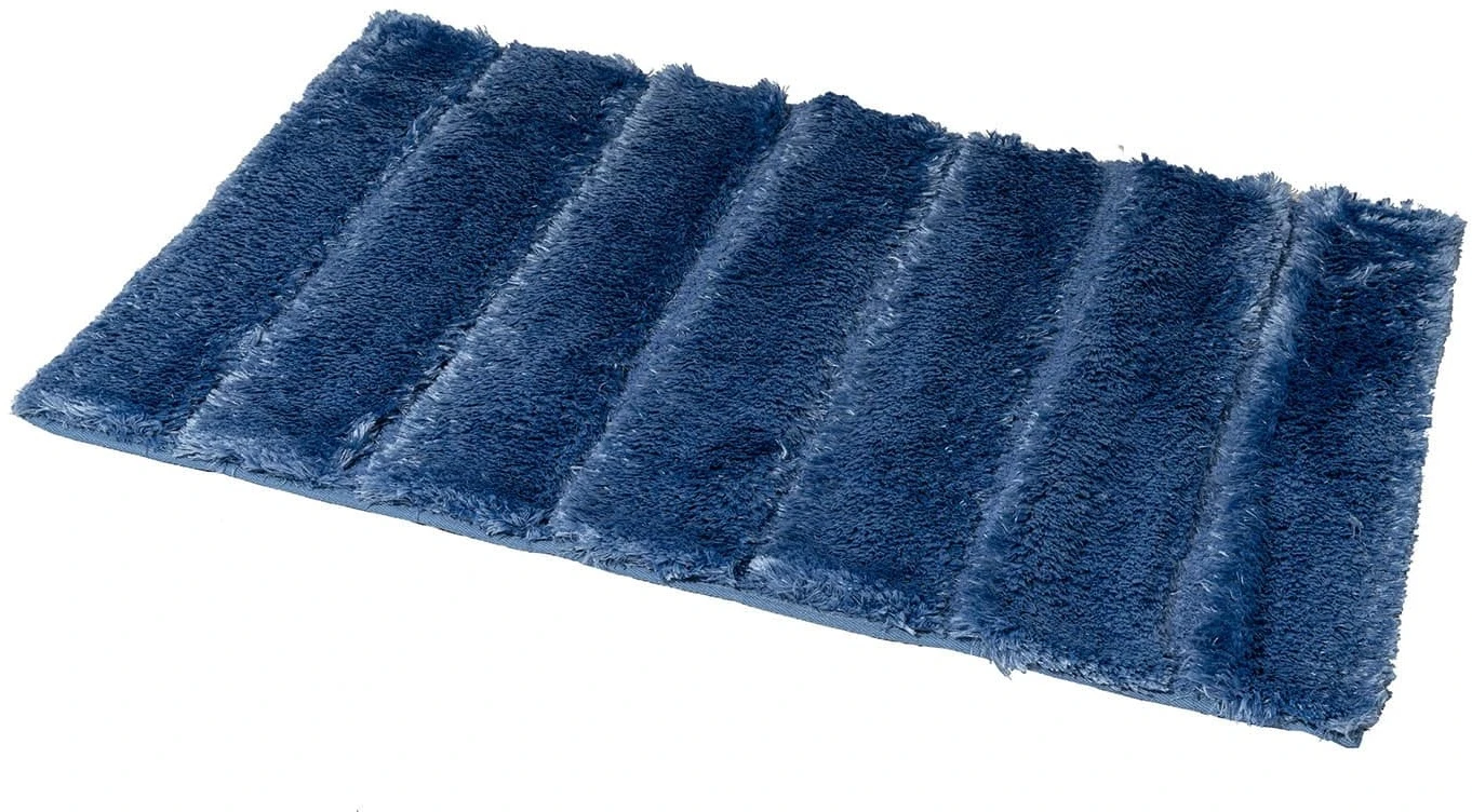 Showerdrape Indulgence Bath Mat Blue 1 Showerdrape Indulgence Bath Mat Blue