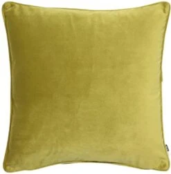 Malini Luxe Velvet Acid Green Cushion 43cm X 43cm