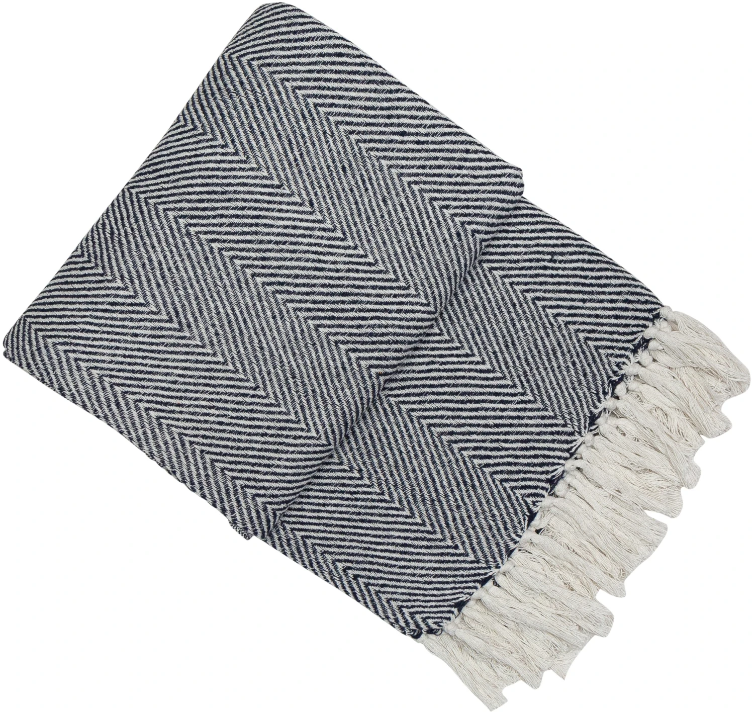 Malini Kampala Throw Navy 130cm X 180cm 1 Malini Kampala Throw Navy 130cm X 180cm