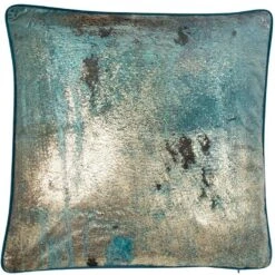 Malini Brisk Teal & Gold Cushion 45cm X 45cm