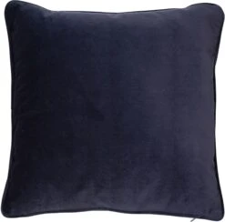 Malini Luxe Velvet Navy Cushion 43cm X 43cm