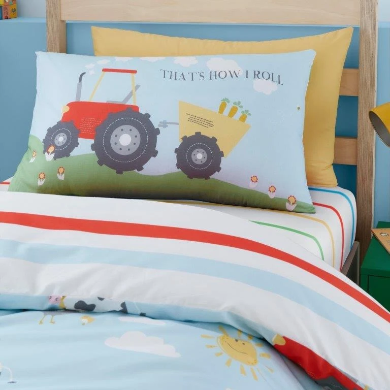Bedlam Farmyard Friends Blue Duvet Cover Set 3 Bedlam Farmyard Friends Blue Duvet Cover Set - Image 3
