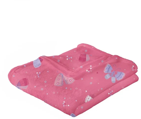 Bedlam Flutterby Butterfly Pink Throw 1 Bedlam Flutterby Butterfly Pink Throw