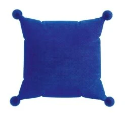 Helena Springfield Pom Pom Cushion Dark Blue