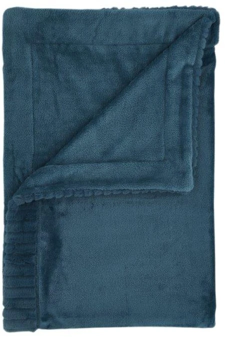 Catherine Lansfield Velvet & Fur Throw Teal 1 Catherine Lansfield Velvet & Fur Throw Teal