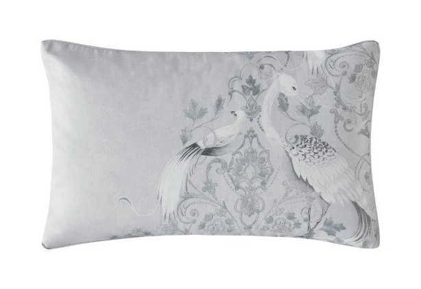 Laura Ashley Tregaron Silver Pillowcase Pair 1 Laura Ashley Tregaron Silver Pillowcase Pair