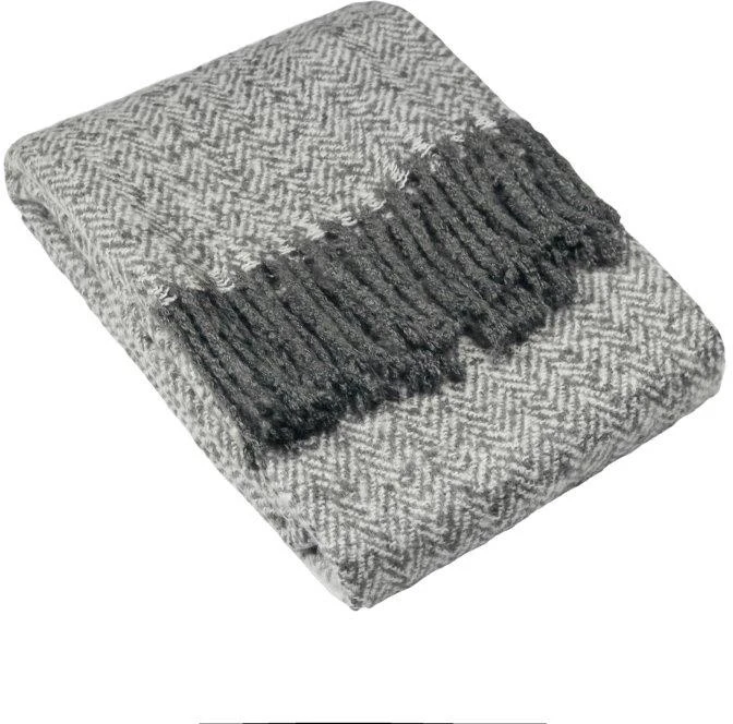 Riva Weaver Grey Throw 1 Riva Weaver Grey Throw