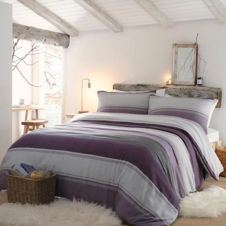 Fusion Betley Plum Brushed Duvet Set 1 Fusion Betley Plum Brushed Duvet Set