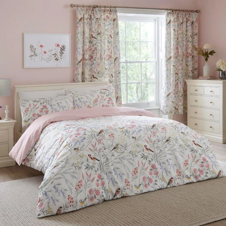 Dreams & Drapes Caraway Pink Duvet Cover Set 1 Dreams & Drapes Caraway Pink Duvet Cover Set