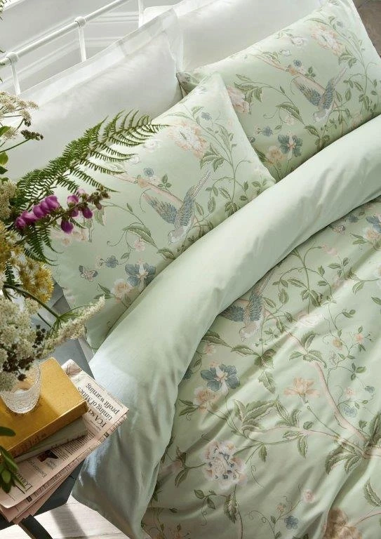 Laura Ashley Summer Palace Eau De Nil Duvet Cover Set 4 Laura Ashley Summer Palace Eau De Nil Duvet Cover Set - Image 4
