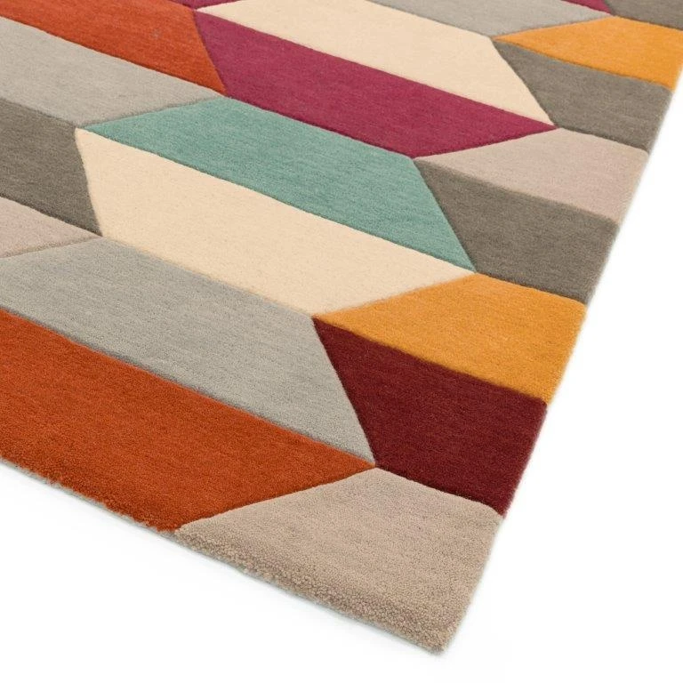 Asiatic Funk Honeycomb 03 Rug - Bright 4 Asiatic Funk Honeycomb 03 Rug - Bright - Image 4