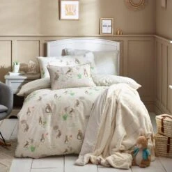 Classic Peter Rabbit Natural Duvet Cover Set 6 Classic Peter Rabbit Natural Duvet Cover Set -Bedding Series 54253 23331