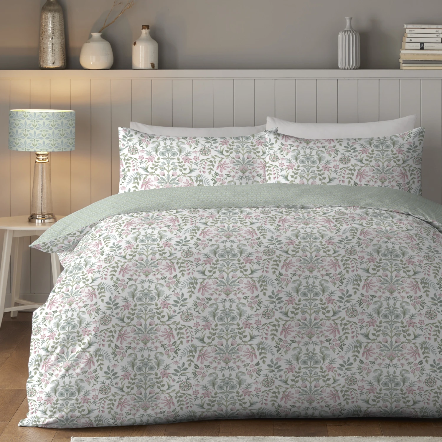 Appletree Bramwell Green Duvet Cover Set 1 Appletree Bramwell Green Duvet Cover Set