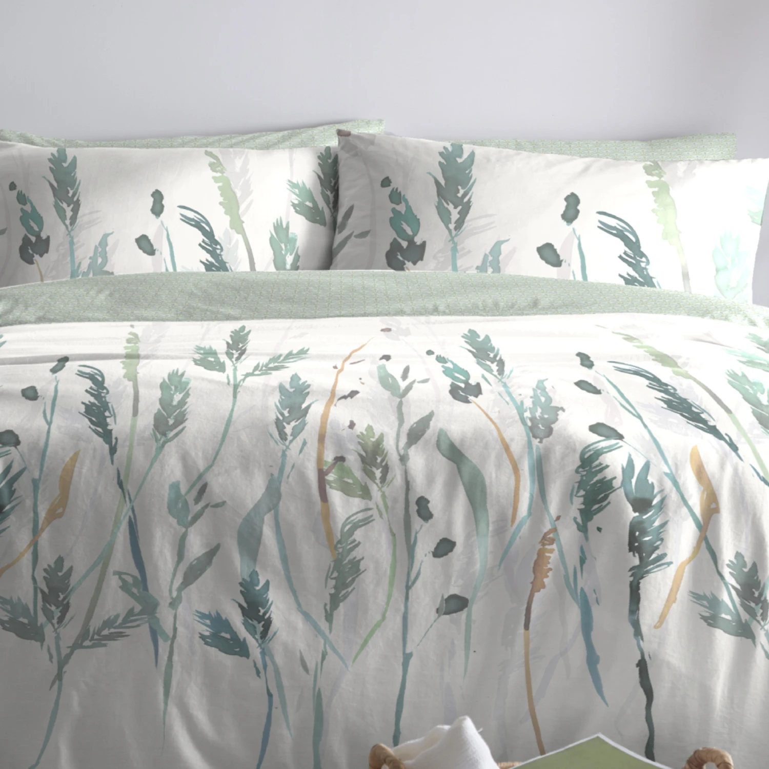 Appletree Prairie Eau De Nil Duvet Cover Set 2 Appletree Prairie Eau De Nil Duvet Cover Set - Image 2